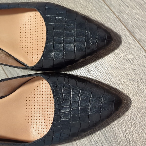 Corso Como Ryanna leather snake embossed pointed toe heels - Picture 7 of 14